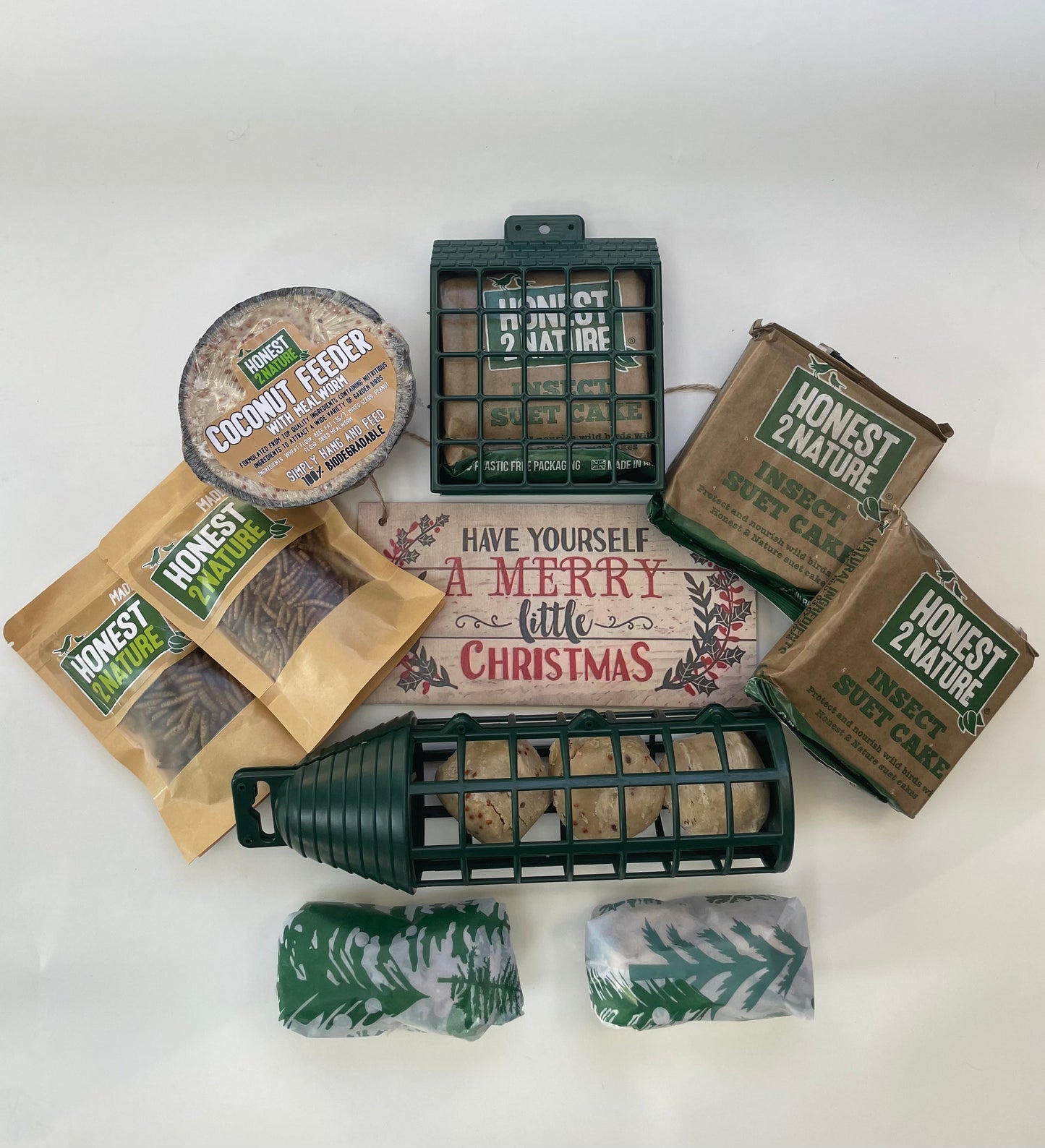 XMAS Large Wild Bird food Hamper with Suet, Mealworms and Calci-Worms
