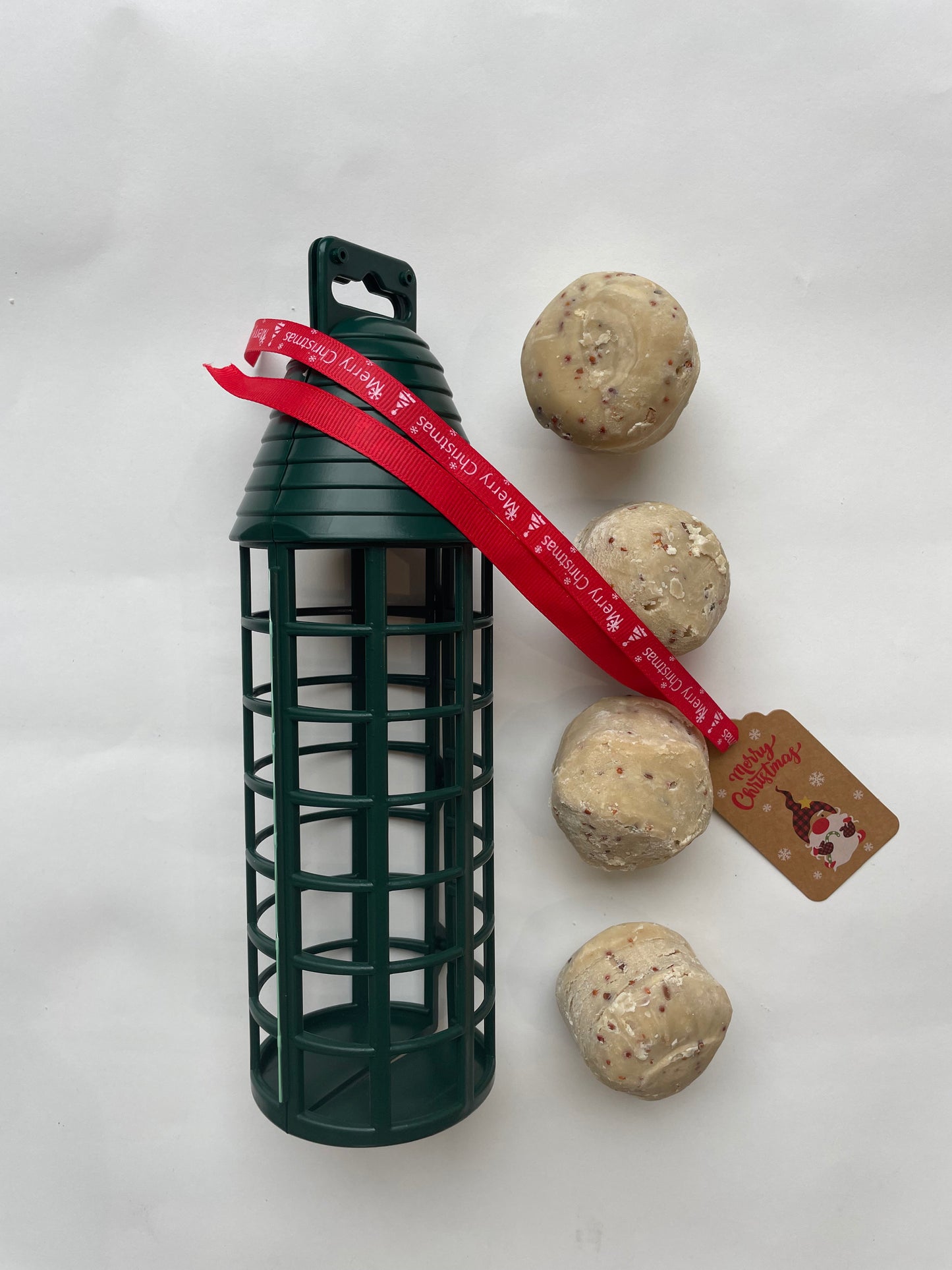 Cylinder XMAS Suet Balls Wild Bird Feeder - Honest2Nature