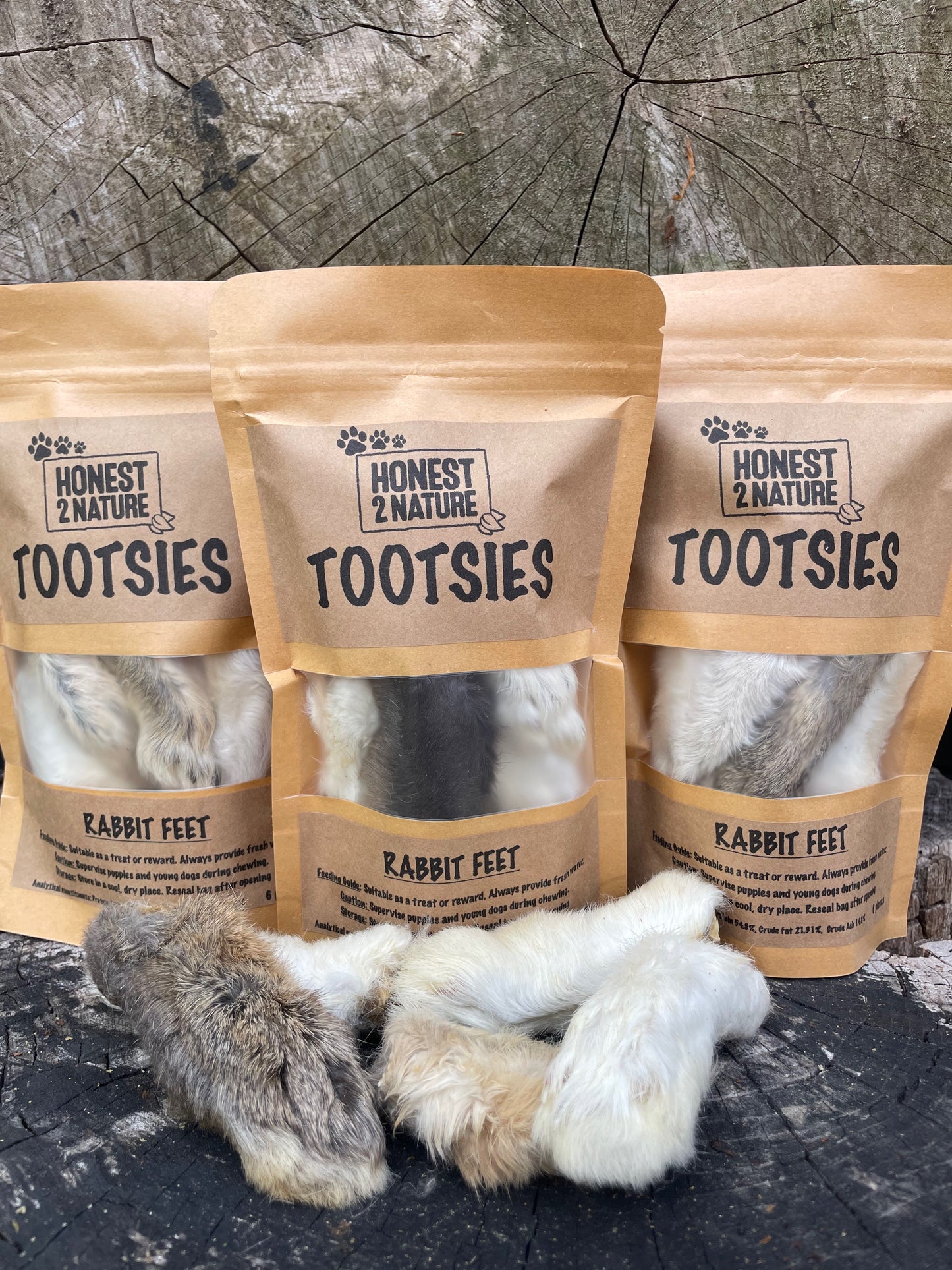 "Tootsies" Rabbit Feet - Honest2Nature