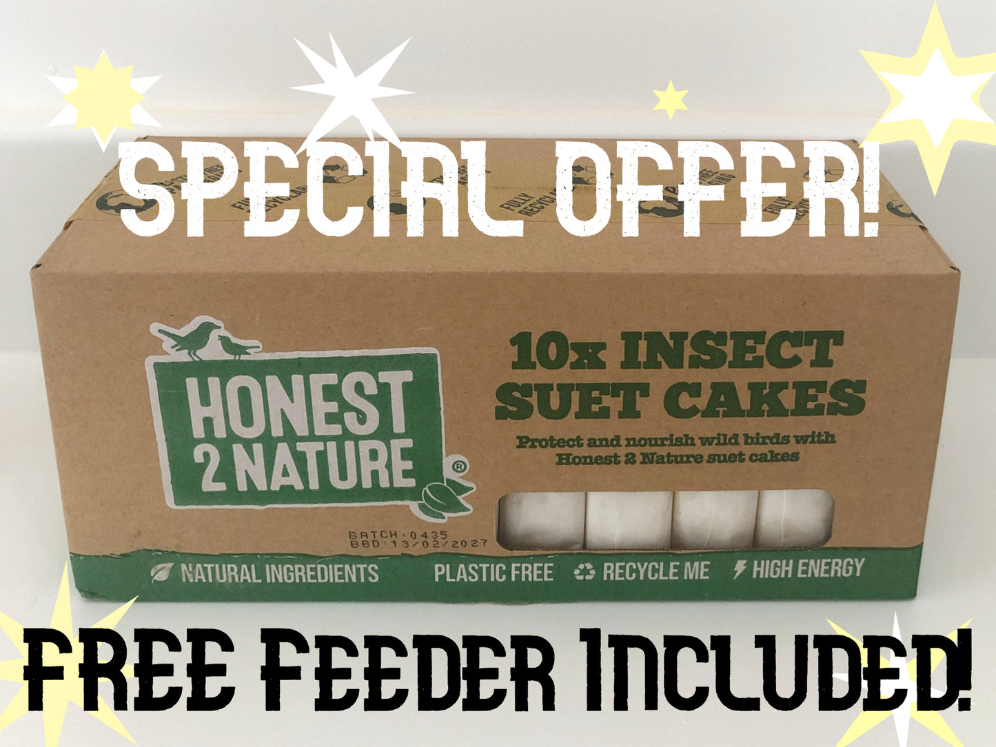 Suet Cakes 3 for £25 SPECIAL OFFER. Suet Blocks for Wild Bird Feeding