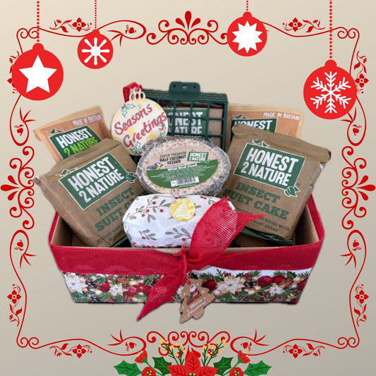 Small XMAS Wild Bird food Hamper Box - Honest2Nature
