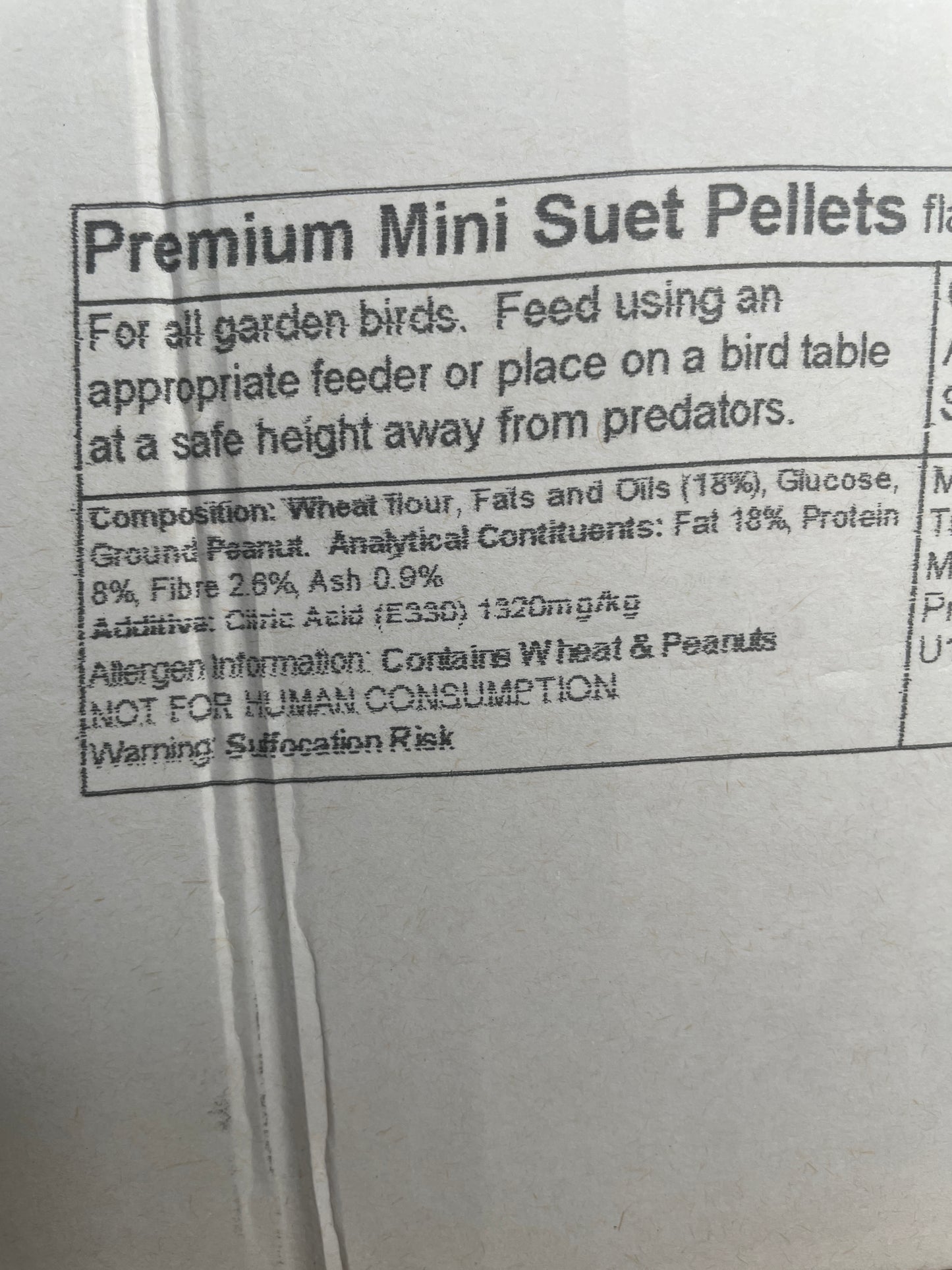 6KG PREMIUM Suet Pellets for Wild Bird Feeding - Honest2Nature