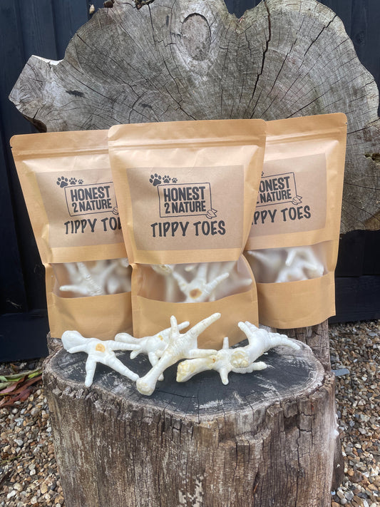 "Tippy Toes" Puffed Chicken Feet - Honest2Nature