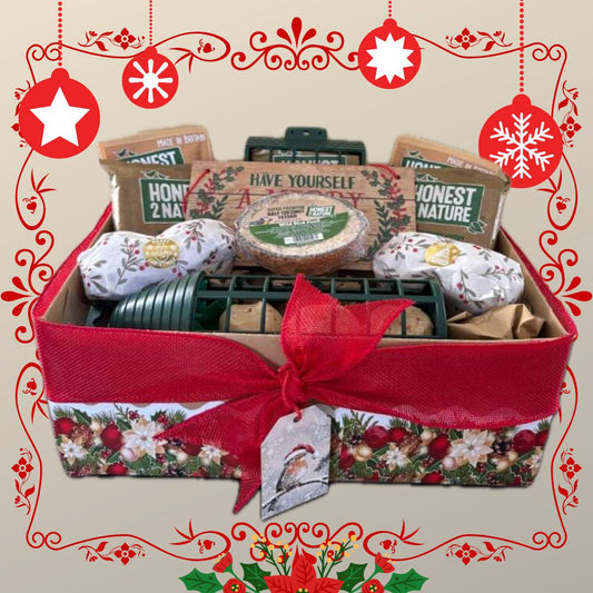 XMAS Large Wild Bird food Hamper with Suet, Mealworms and Calci-Worms